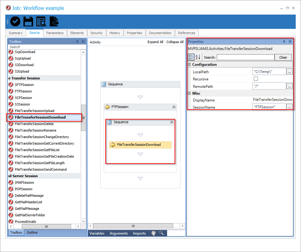 ftp client download methd vb net