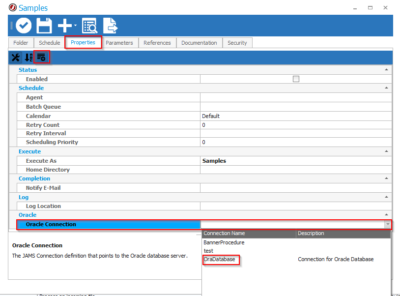 Using Jams Connections Jams Scheduler