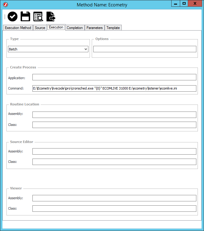 Ecometry Execution Method – JAMS Scheduler